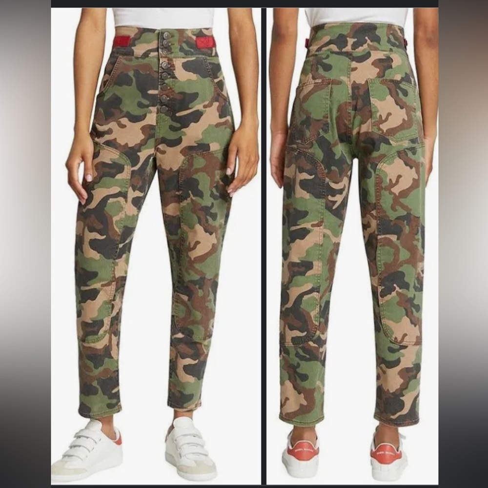 Veronica Beard camo Kane tapered leg pant size 27